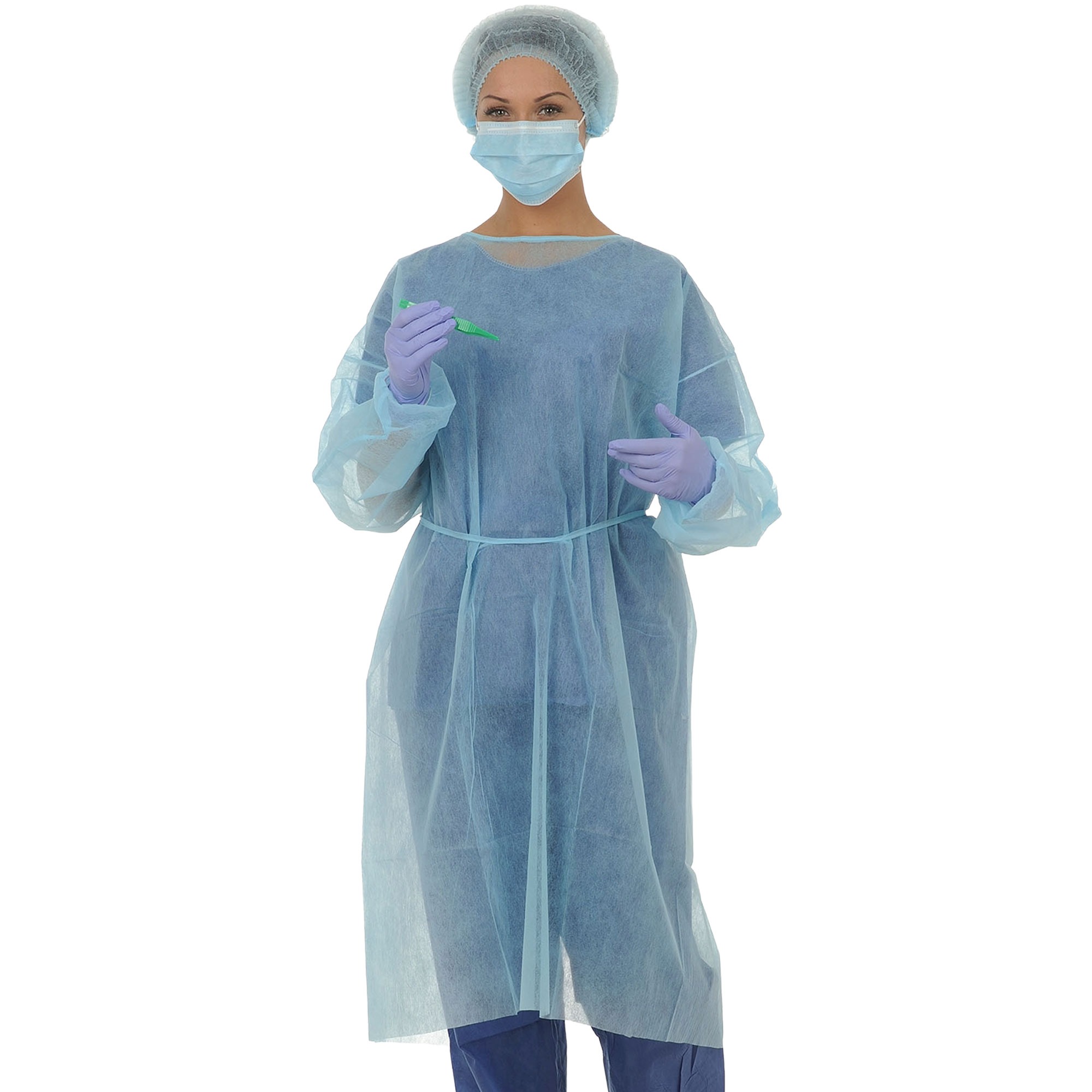 Blouses d'isolation non stériles non tissées (10)